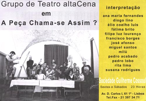 altaCena - A Peça Chama-se Assim